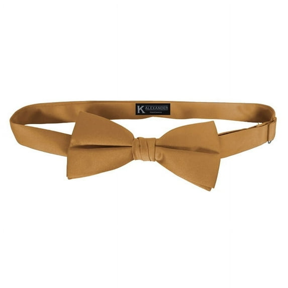 Copper Satin mens bow tie by K. Alexander