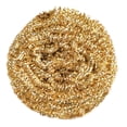 thumbnail image 1 of Copper Scrubber, Heavy Duty No Scratches Metal Scrubber for Cleaning Dishes, Multipurpose Copper Scrubbing Pads for Pots, Pans and Ovens, Reusable Wire Sponge, 2Pcs, 20/30/40 Gram(Gold,2.3x2.3"), 1 of 9