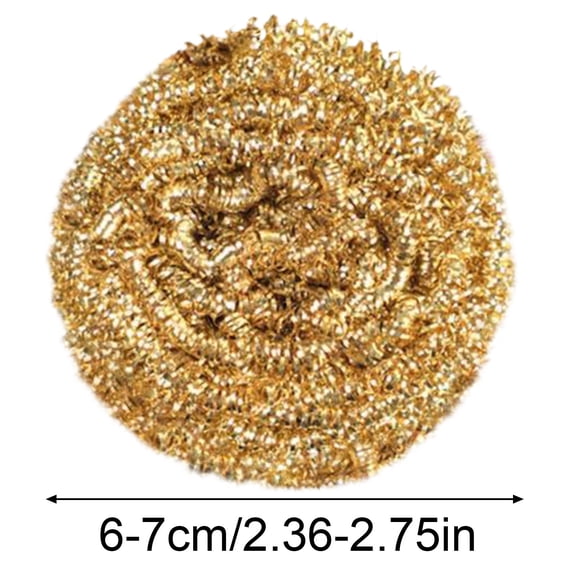 Copper Scrubber for Kitchen Cleaning and Decontamination, Non Scratch Pot Scrub for Stainless Steel Cookware and Dishes, Heavy Duty Scourer for Household Pots and Pans, 20g