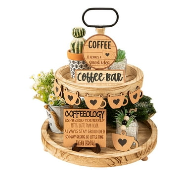 Bright Creations Wooden Trays Set with Handle, Crates for Storage ...