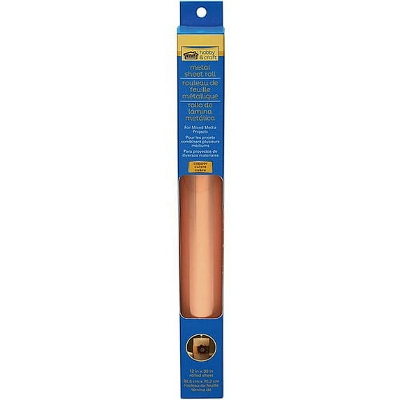 Copper Metal Sheet Roll 12"X30"-
