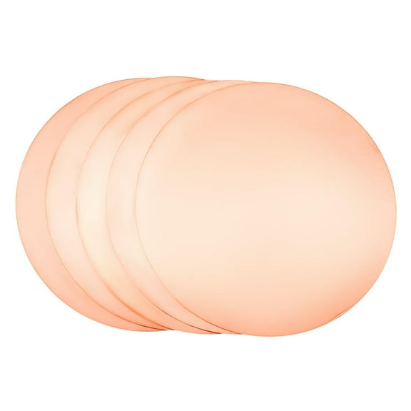 Copper Sheets Copper Disc Flat Round PeachPuff 80x0.5mm