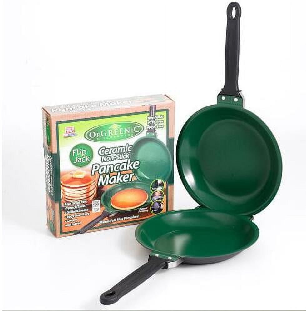 Copper Skillet with 8 Ceramic Nonstick Cookware Set Deep Frying Pan