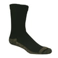 thumbnail image 1 of Copper Sole Adult Non-Binding 2 Pair Crew Sock, Men's Shoe Size 6-12, Black, 1 of 3