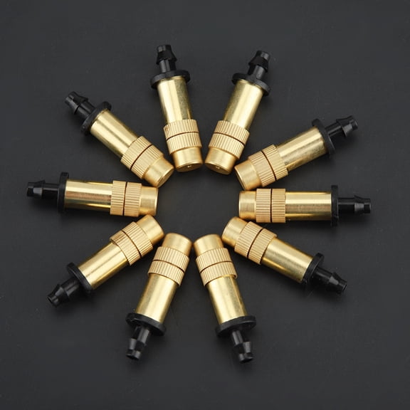 Copper Sprinkler Head, Micro Irrigation Nozzle For Seedlings Flowers, Adjustable Spray