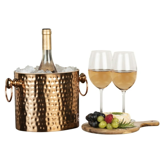 Copper Stainless Artisan Handcrafted 1-Bottle Wine & Champagne Chiller