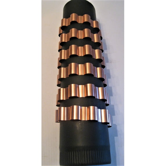 Food Pipe Rings Copper Stovepipe Heat Exchangers / Set of six Snap-On Radiator Rings 6 ...