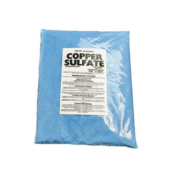Copper Sulfate Fine Crystals - 10Lb Bag