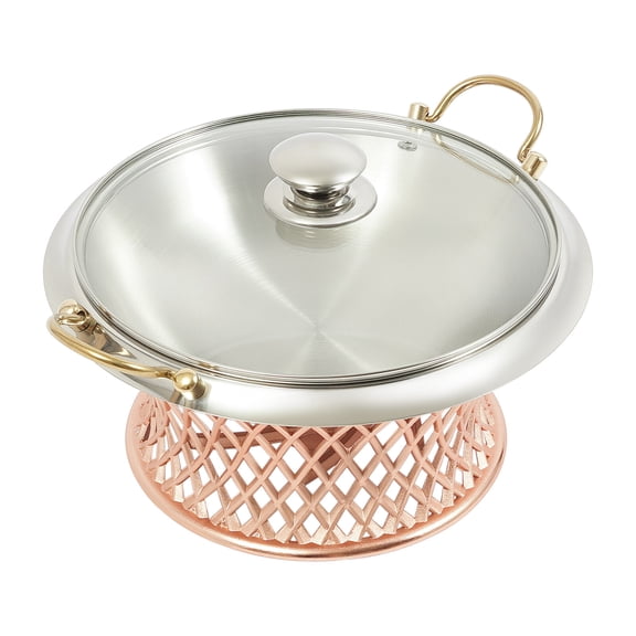 Commercial Round Buffet Warmer Copper Color Rust Proof 28*14*28cm for Events