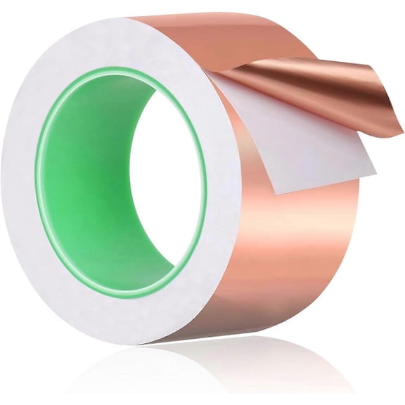 Copper Tape 20mm*50m, Self-adhesive Copper Tape Against Slugs, Effective Slug Protection for Raised Bed, Garden & Balcony, for EMI Shielding Tape Slu
