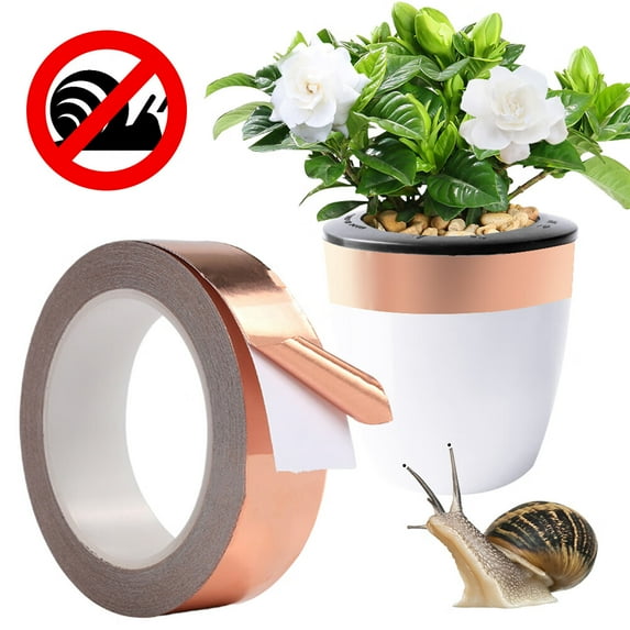 Copper Tape Against Snails 50mm Copper Foil Tape Snail Trap (Double guide)