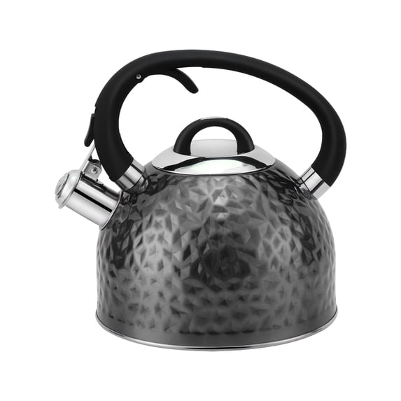 Copper Tea Kettle Stainless Steel Teapot Whistling Kettle Unique Button Control Kettle Outlet Loud Whistle Food Grade Teapot 3.2 Quart / 3 Liter Bronze