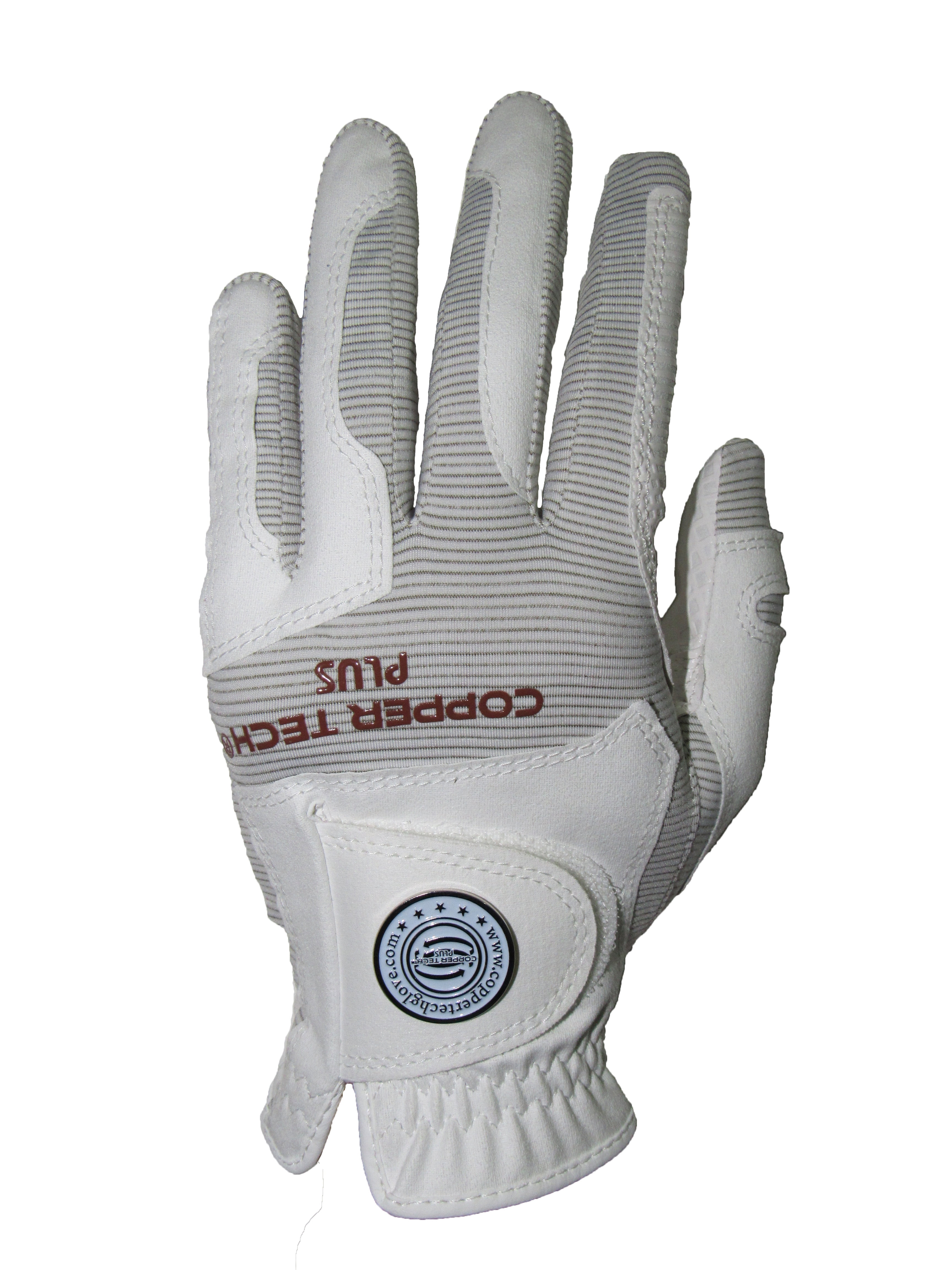 Copper Tech Infused Golf Glove, Men's Left Hand Extra Large, White
