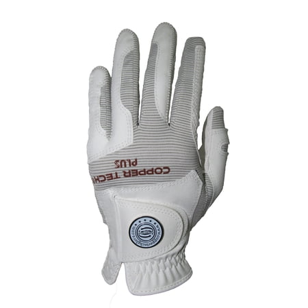 Copper Tech Infused Golf Glove, Men's Left Hand Extra Large, White
