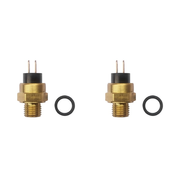Copper Temperature Sensor for Motorcycle Radiator Fan 2-Pack M14x1.5 Thread