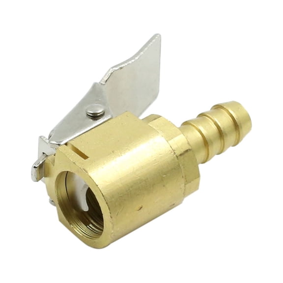 Copper Tire Wheel Valve Air Pump Nozzle Tyre Hose Adapter Connecter