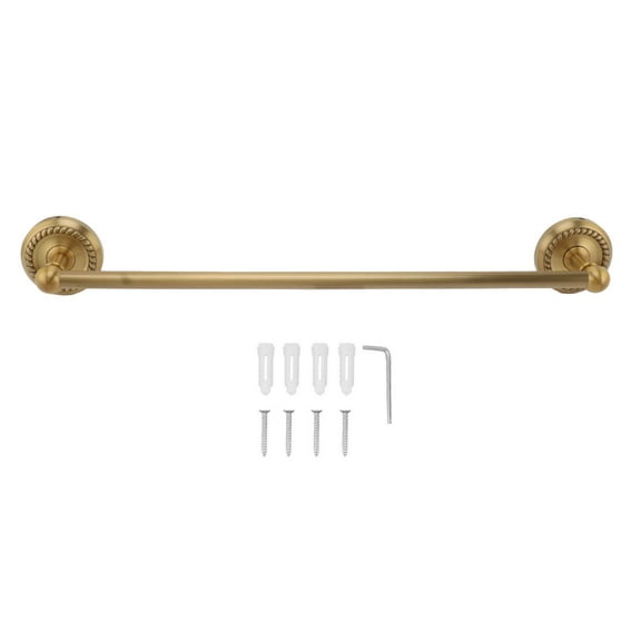Copper Towel Bar European Style Bathroom Single Bar Towel Rack Bathroom Hanging Rack Antique