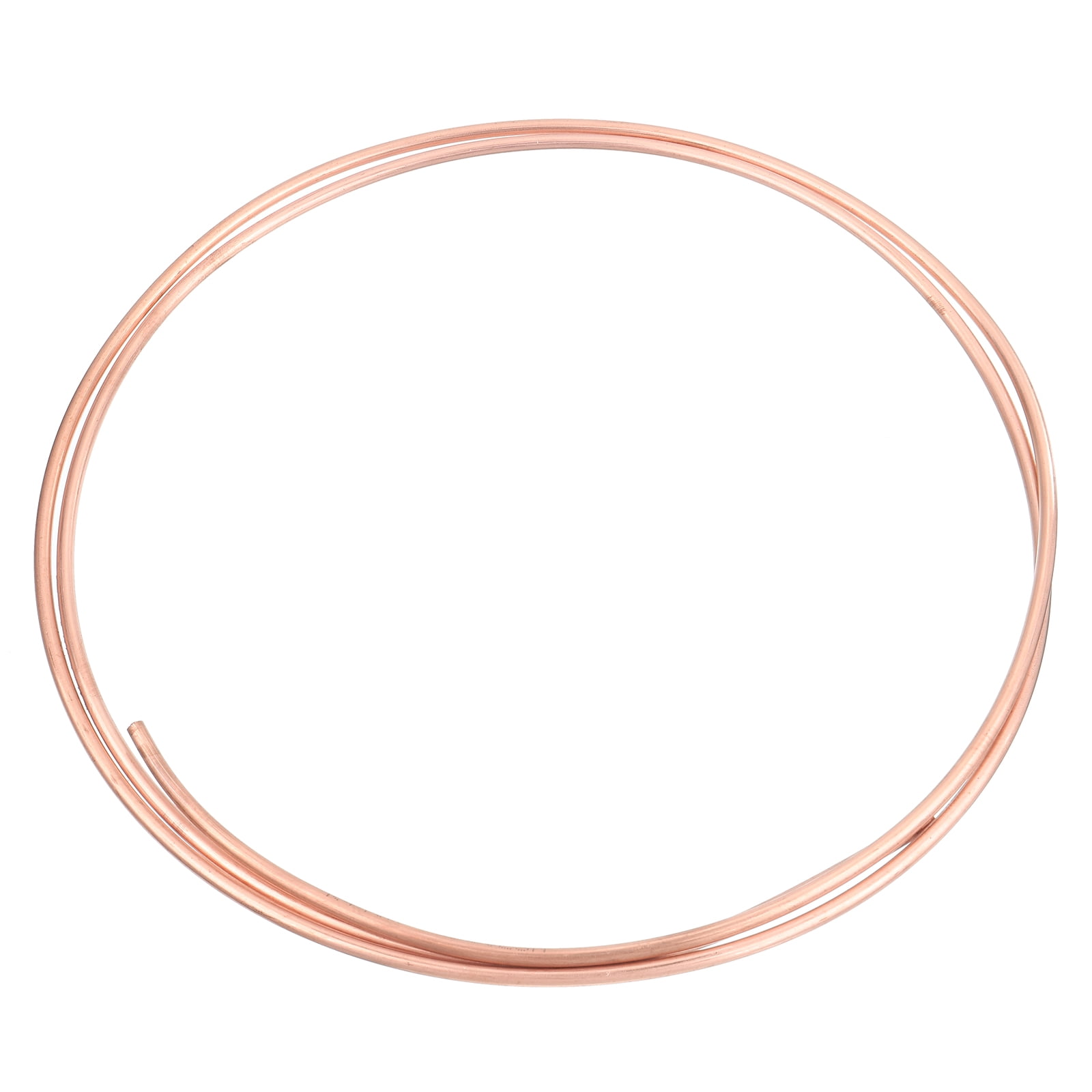Copper Tube Refrigeration Tubing 0.2" OD x 0.12" ID x 9.8Ft Seamless Round Pipe Coil for Refrigerator, Freezer
