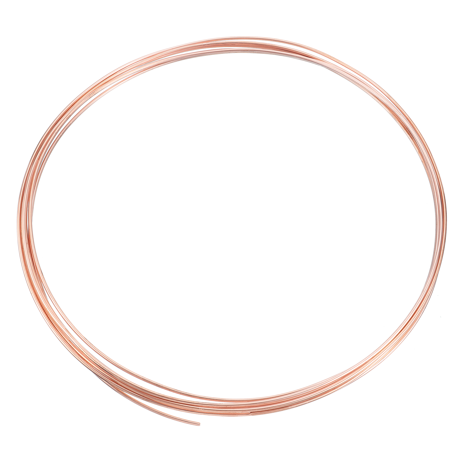 Copper Tube Refrigeration Tubing 1/8" OD x 3/64" ID x 19.7Ft Seamless Round Pipe Coil for Refrigerator, Freezer