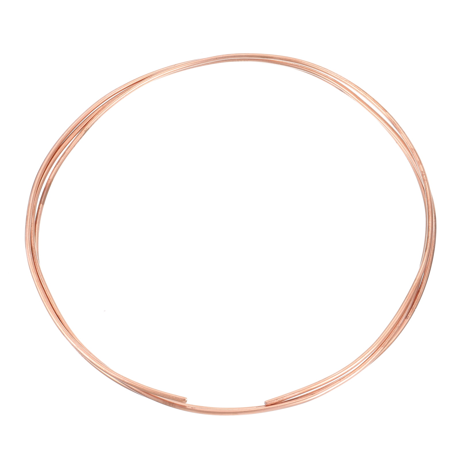 Copper Tube Refrigeration Tubing 1/8" OD x 3/64" ID x 9.8Ft Seamless Round Pipe Coil for Refrigerator, Freezer
