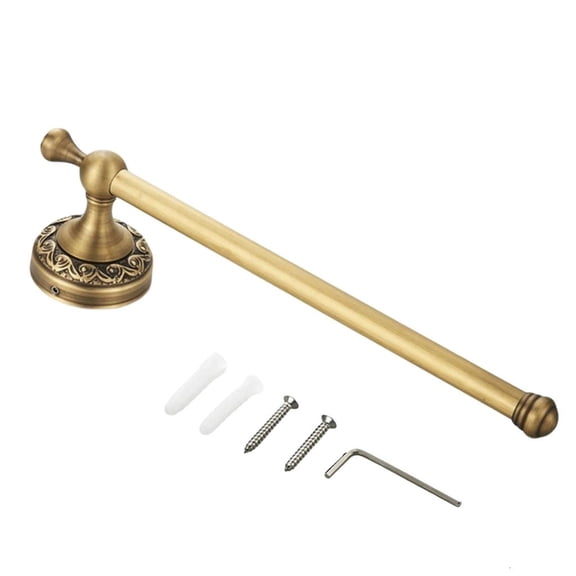 Copper Wall Mounted Tissue Holder Copper Single Towels Rail Rod Enduring