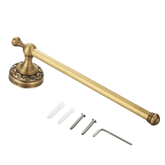 Copper Wall Mounted Tissue Holder Copper Single Towels Rail Rod Enduring