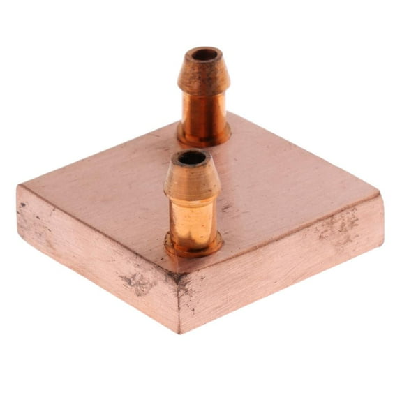 Copper Water Cooling Block, Liquid Water System for PC Computer CPU Graphics Endothermic Head (40x40mm)