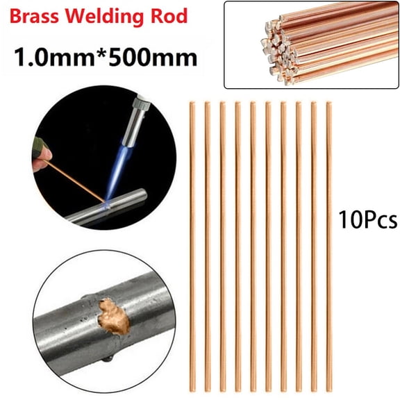 Copper Welding Rod Wire Electrode Soldering Rod 1Mm/1 5Mm/2Mm/2 5Mm 500Mm 5Pcs