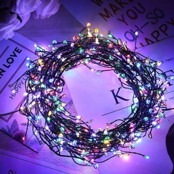 Copper Wire Firecracker Light String, Copper Wire Firecracker Fairy Lights, LED Beaded Fairy Christmas Lights, Holiday Decoration Copper Wire Atmosphere Lights