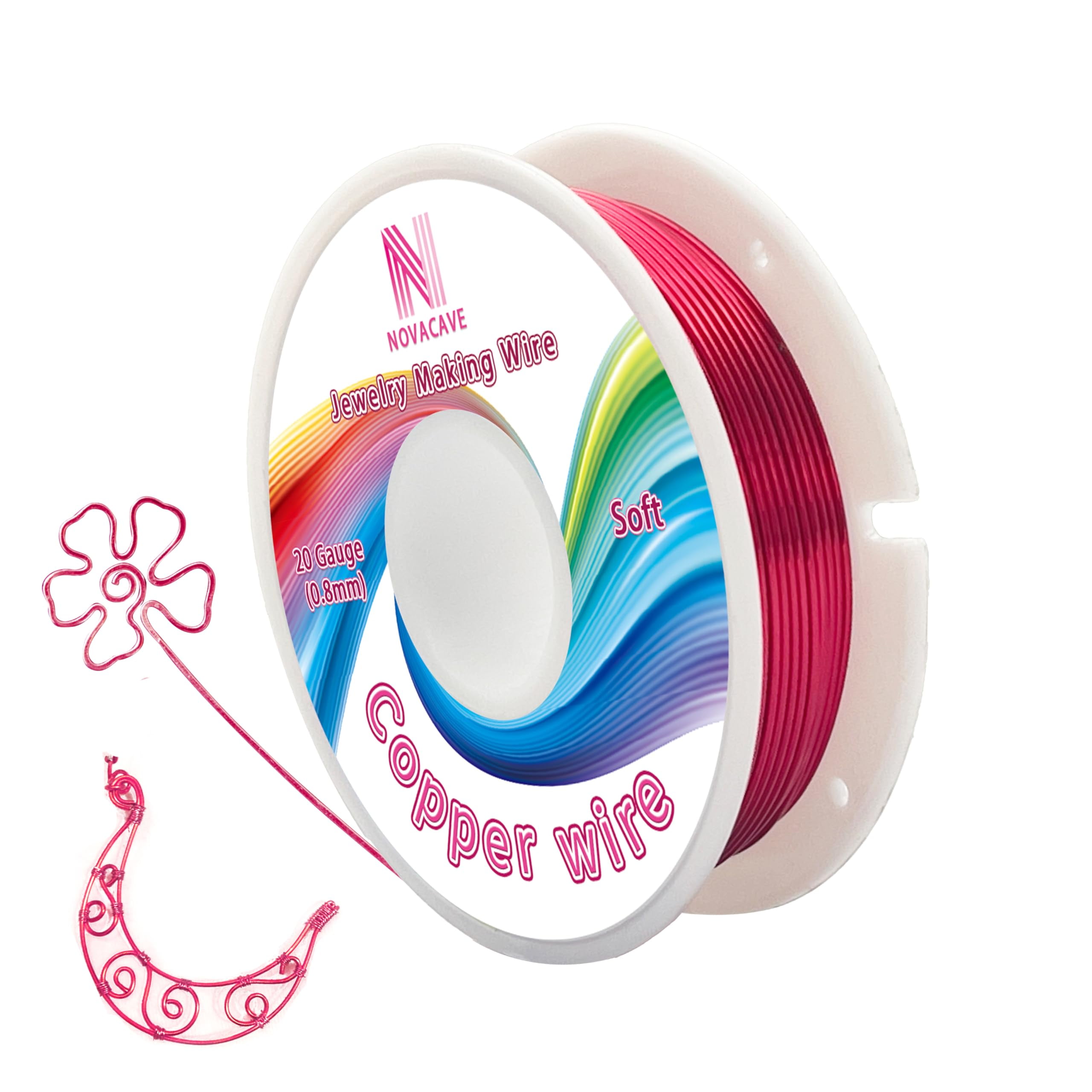 Copper Wire for Jewelry Making, 20 Gauge (72Ft, 3.5OZ) Jewelry Wire