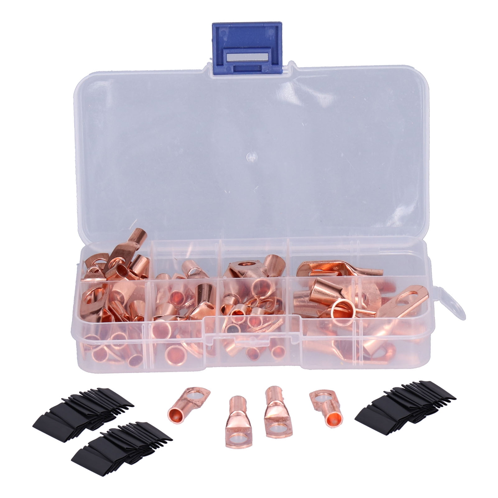 Copper Wire Lug Battery Lug 60PCS Copper Wire Lug Assorted With 80PCS