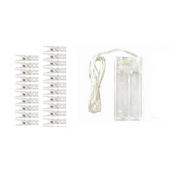 Copper Wire Photo Clip String Lights – LED Fairy Lights with Clips for Pictures, Cards & Decorations, Perfect for Bedroom, Dorm & Party Decor