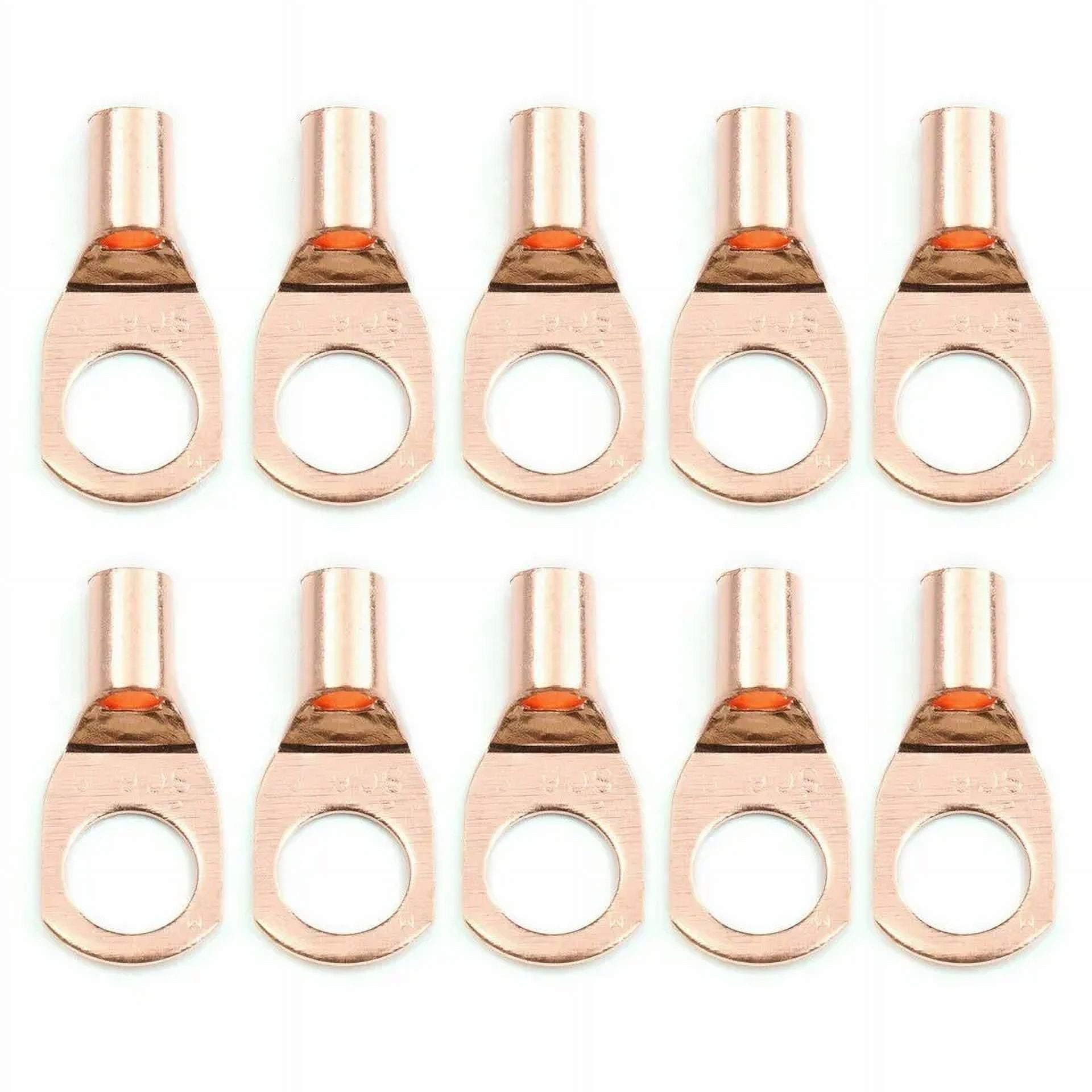 Copper Wire Ring Terminal Lug SC Battery Welding Bare Connectors Set