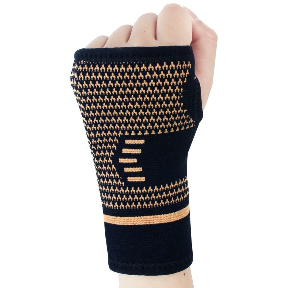 Copper Wrist Compression Sleeves, Comfortable and Breathable for
