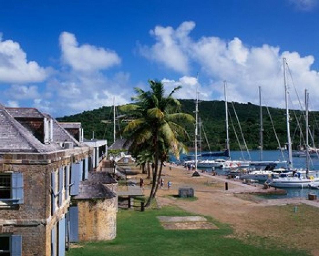 Copper and Lumber Store Antigua Caribbean Canvas Art - Paul Thompson DanitaDelimont (27 x 22)