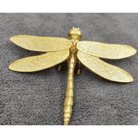 Copper art luckly brass Ferocious copper dragonfly Statue Figure Statue ornaments luckly Small ornaments insect Art Graden Yard toy  fs088