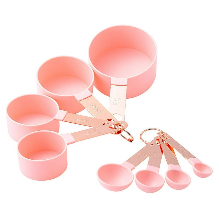 Copper Stainless Steel Measuring Cups and Spoons Set