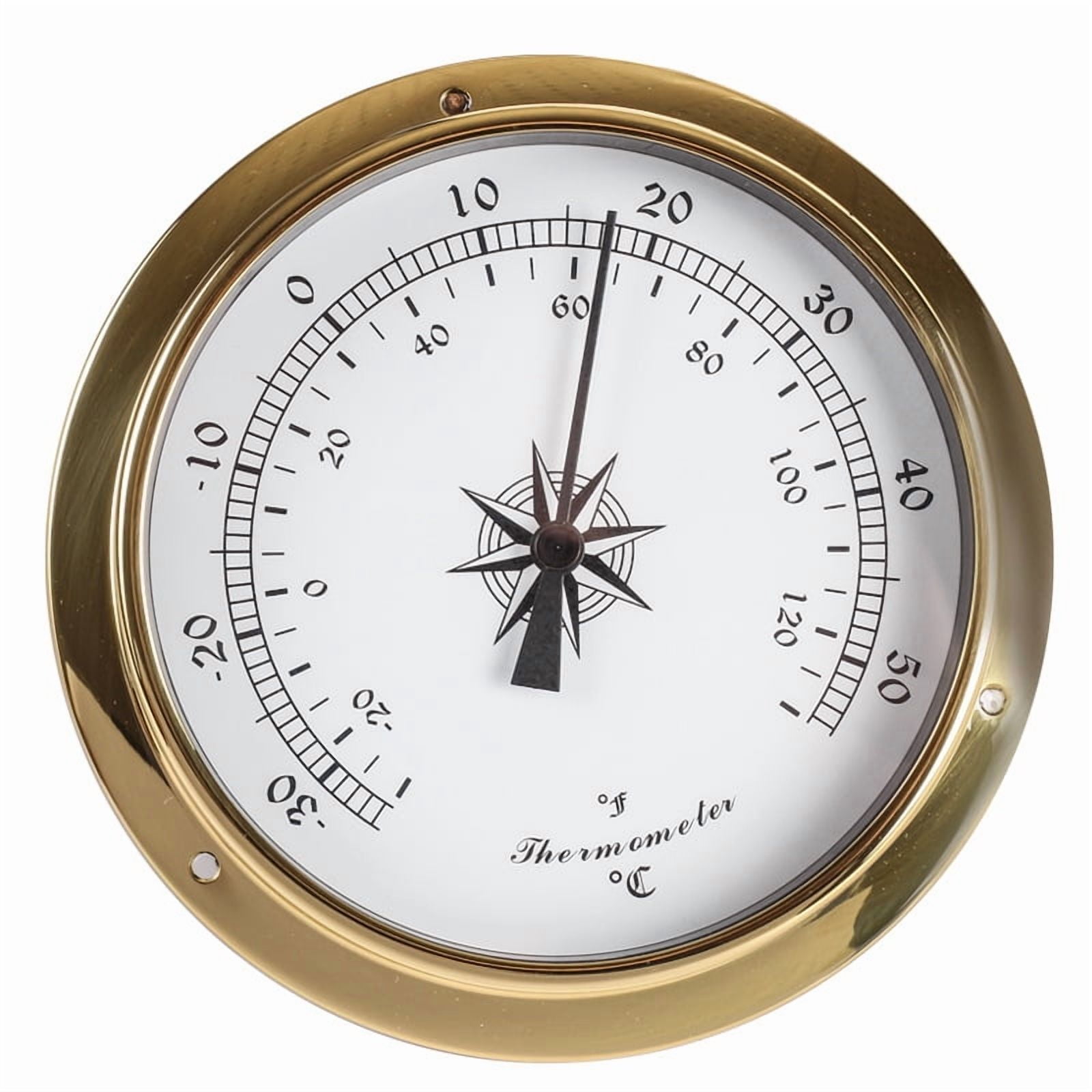 Copper shell zirconium-plated marine barometer thermometer hygrometer ...