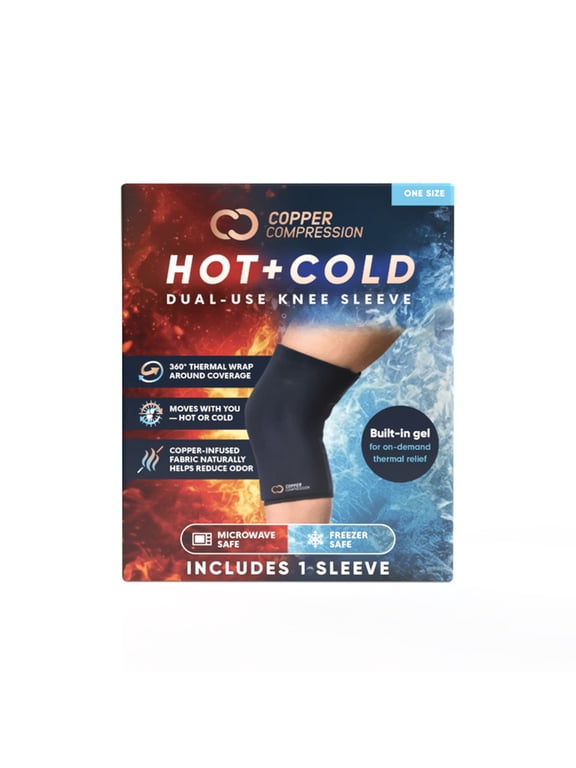 CopperFreeze Hot + Cold Therapy Knee Sleeve by Copper Compression