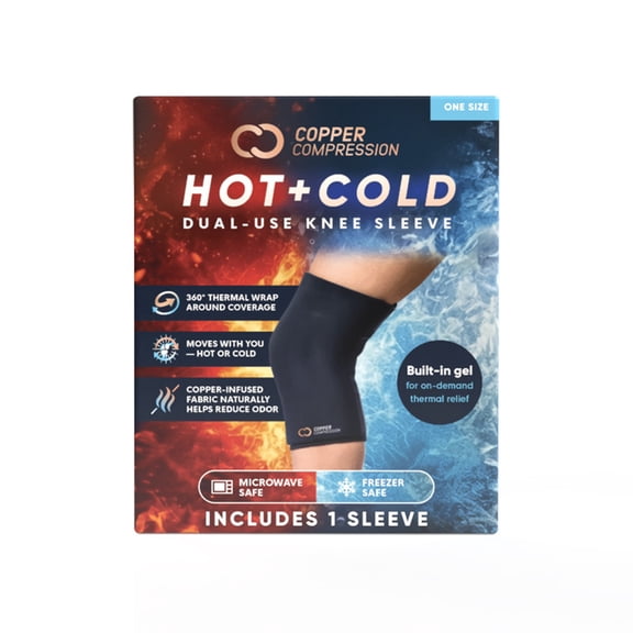 CopperFreeze Hot + Cold Therapy Knee Sleeve by Copper Compression