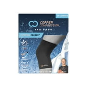 CopperFreeze Knee Sleeve for Pain Relief, Arthritis & Injuries