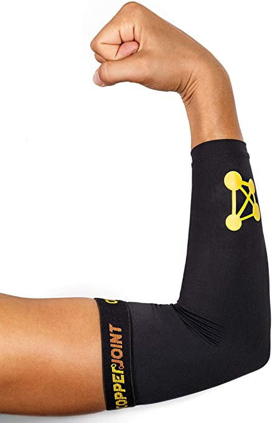 Copper Joe Recovery Elbow Compression Sleeve Arthritis, Golfers ,tennis  Elbow And Tendonitis. Elbow Support Arm Sleeves For Men And Women - 2 Pack  : Target