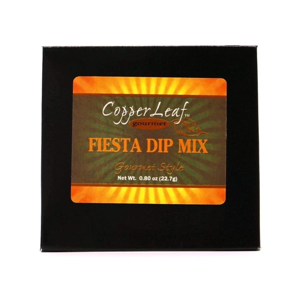 CopperLeaf Gourmet Fiesta Dip Mix Handcrafted with Green Onion and Other Spices All Natural and Fresh Ingredients - 0.8 oz Packet 22.7 g