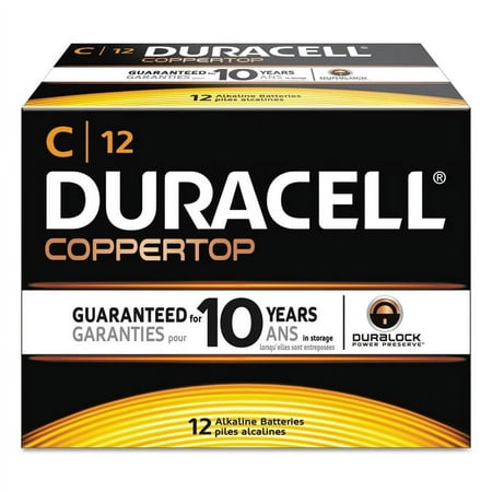 COPPERTOP ALKALINE C BATTERIES, 12/BOX