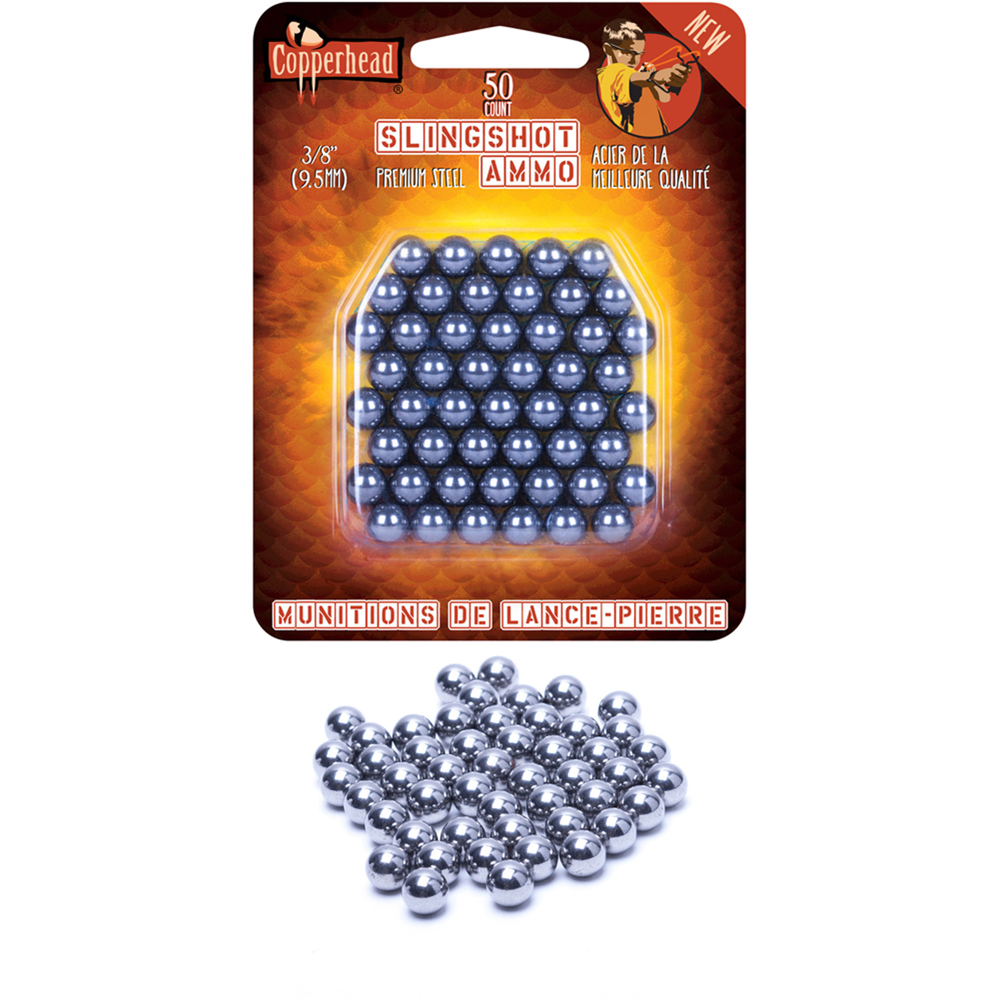 Copperhead 50Piece 3/8" Slingshot Ammo