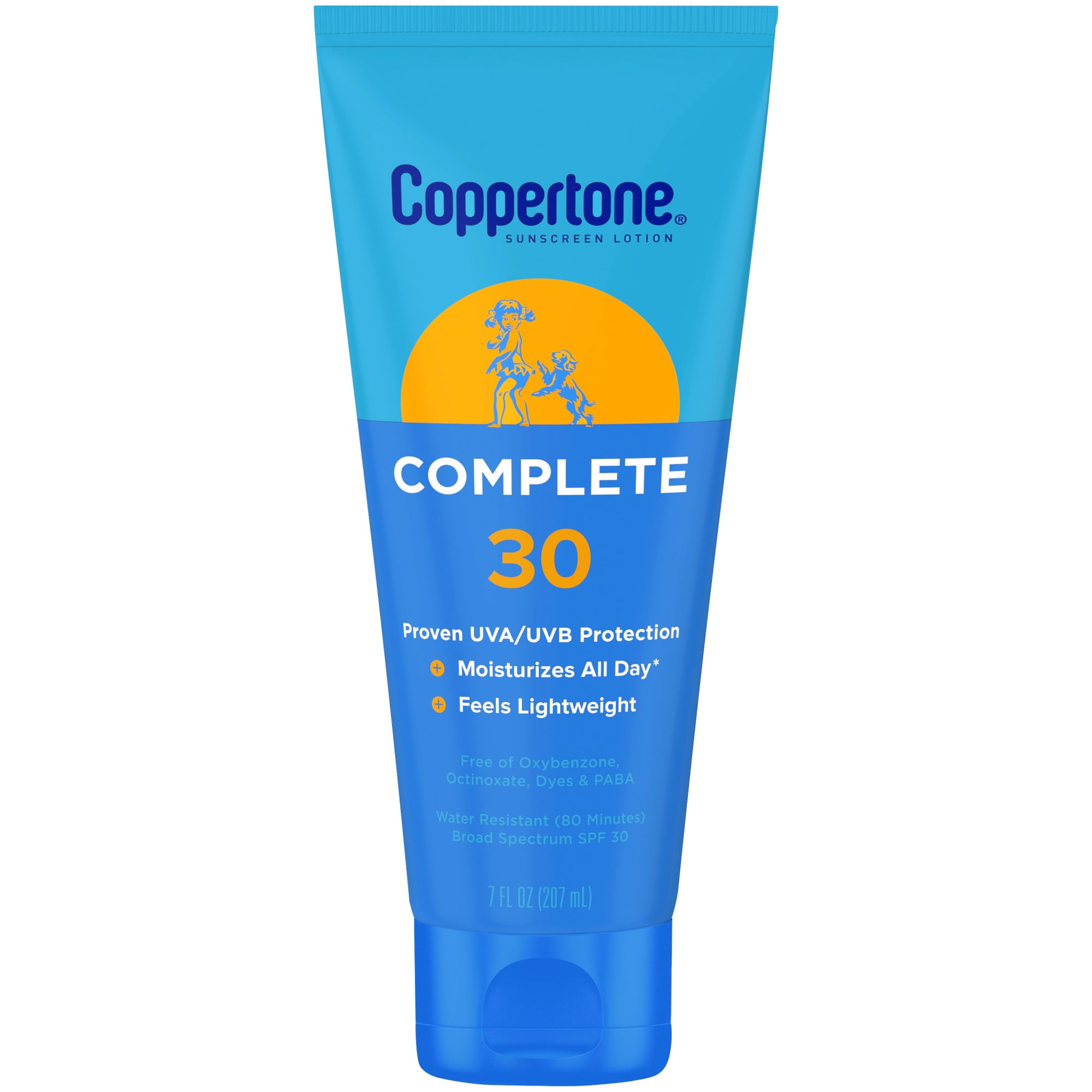 Coppertone Complete Sunscreen Lotion, SPF 30 Sunscreen, 7 oz