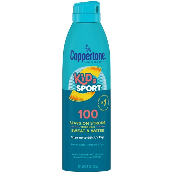 Coppertone Kids Sunscreen Spray, SPF 100 Spray Sunscreen for Kids, 5.5 oz