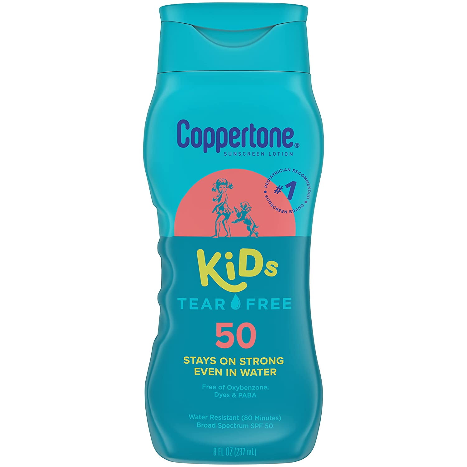 Coppertone Kids Sunscreen Lotion SPF 50, Water Resistant Sunscreen for ...