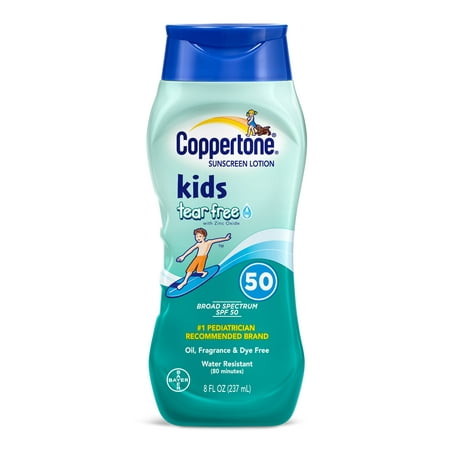 Coppertone Kids Sunscreen Lotion, Tear Free, SPF 50, 8 Fl Oz