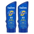 thumbnail image 1 of Coppertone SPORT Sunscreen SPF 30, Water Resistant Sunscreen Lotion, Broad Spectrum SPF 30 Sunscreen, Bulk Sunscreen Pack, 7 Fl Oz Bottle, Pack of 2, 1 of 5
